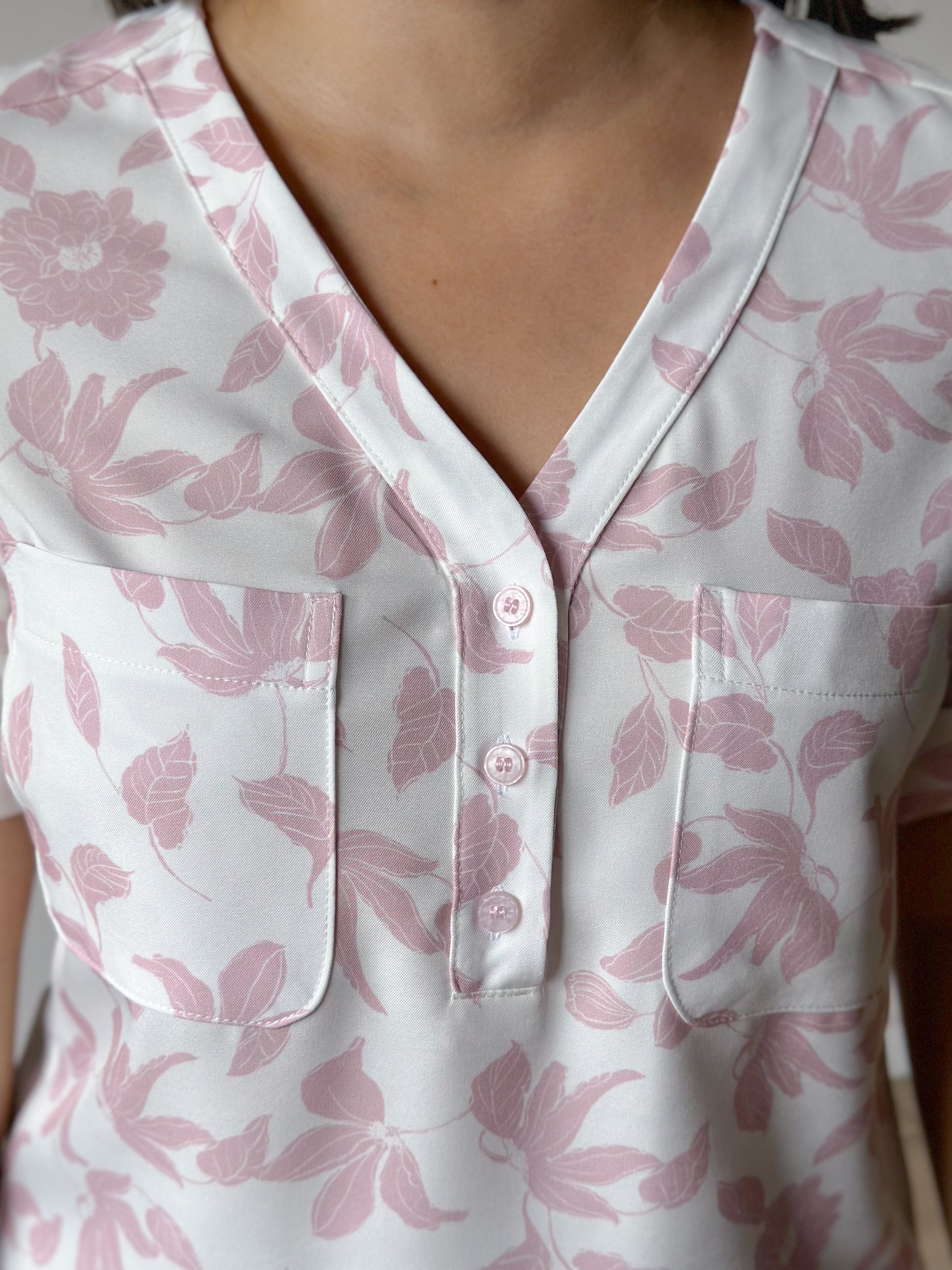 Blusa priamo manga corta 13427