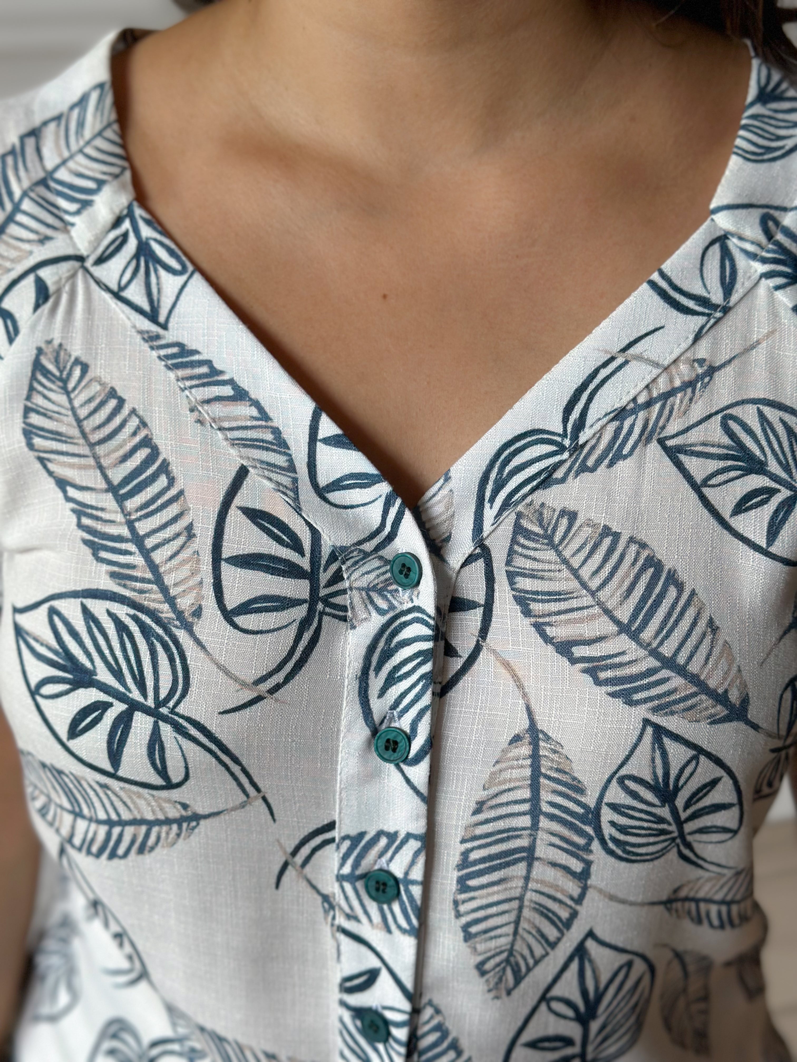 Blusa priamo manga corta 13375