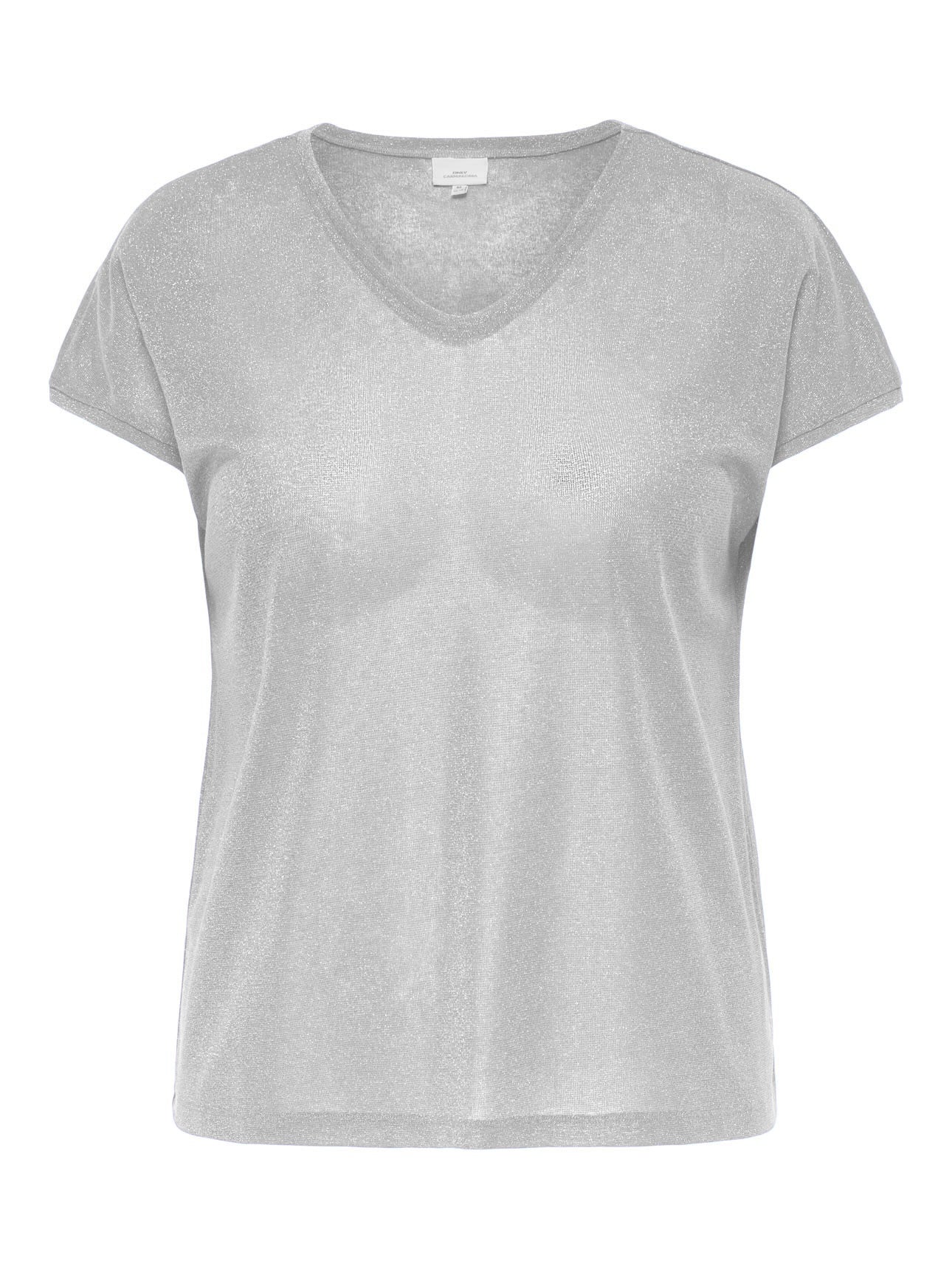 Blusa Only Carmakoma Silvery 15363649