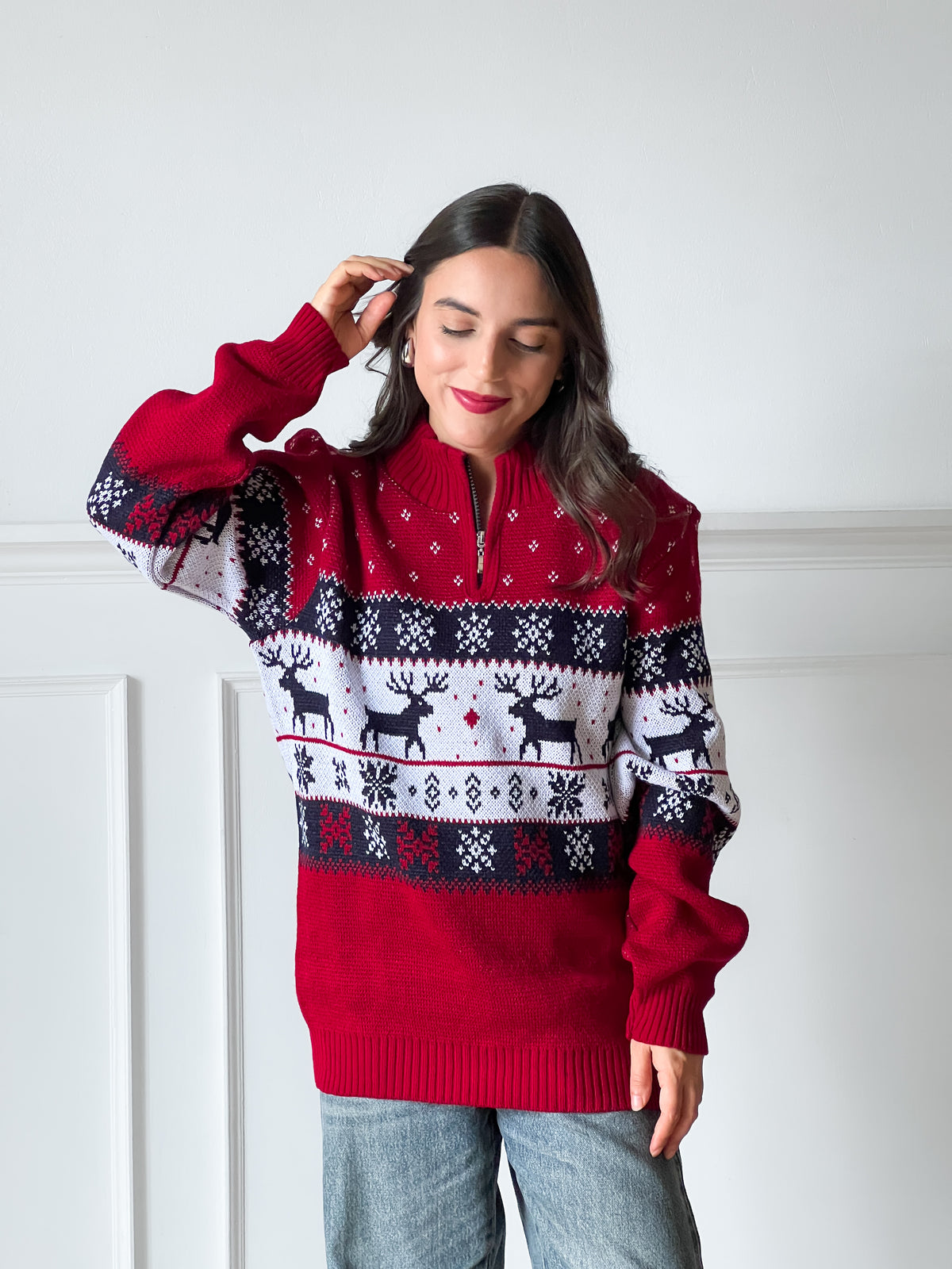 Suéter Navideño Reno Alpino TP26N028
