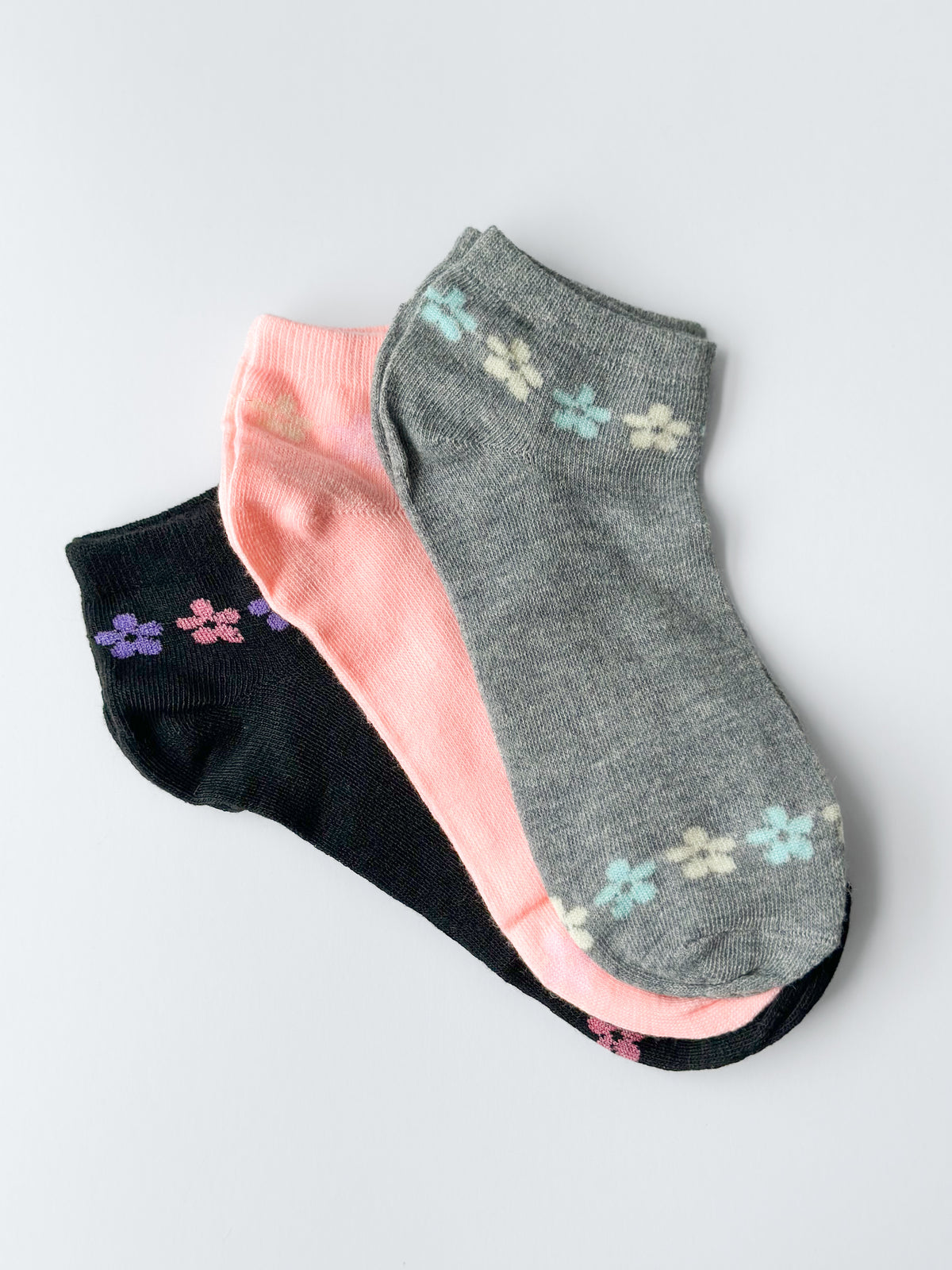Calcetines tobilleros para mujer con estampado floral 60023_Garland