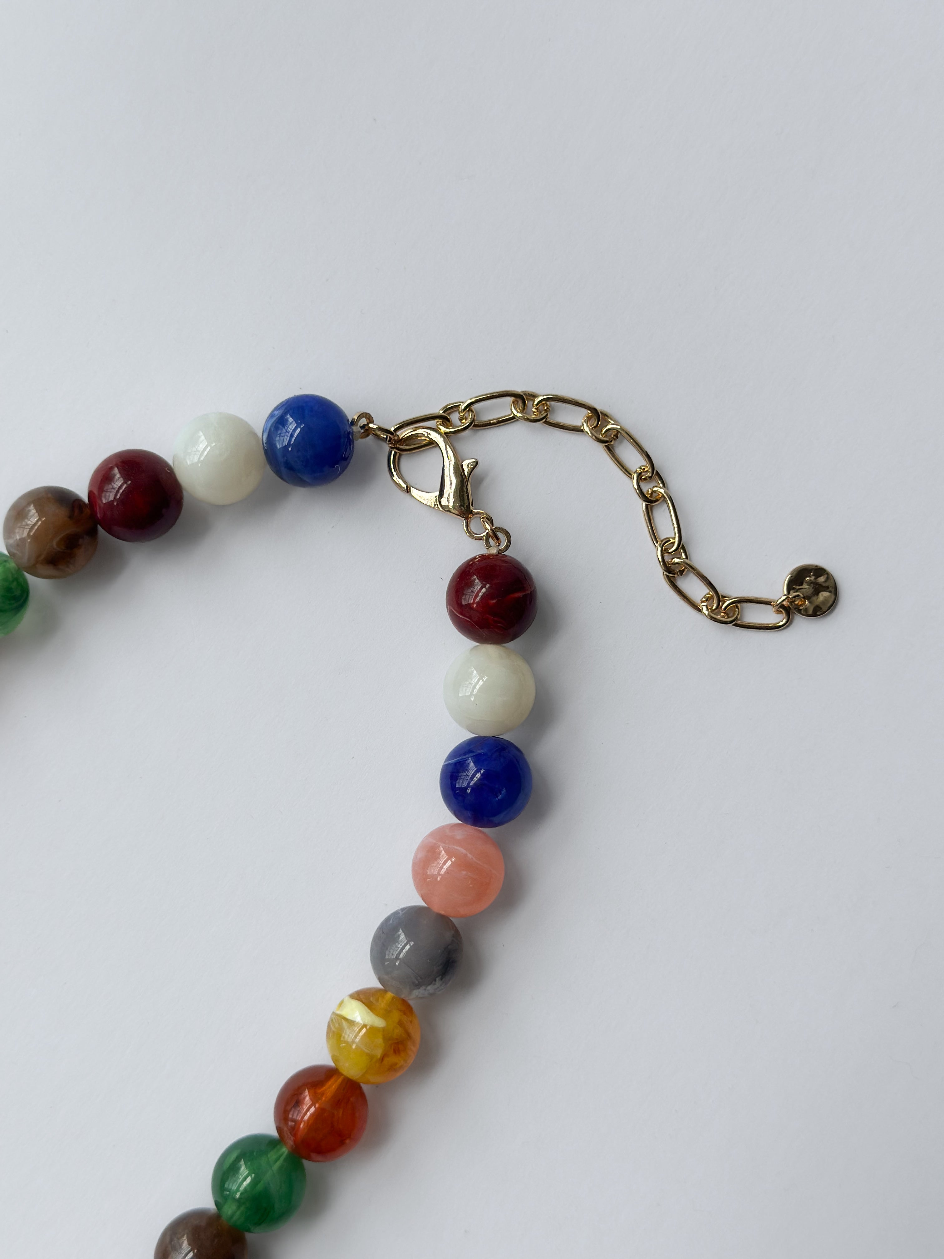 Collar llamativo multicolor con cuentas NLN7919
