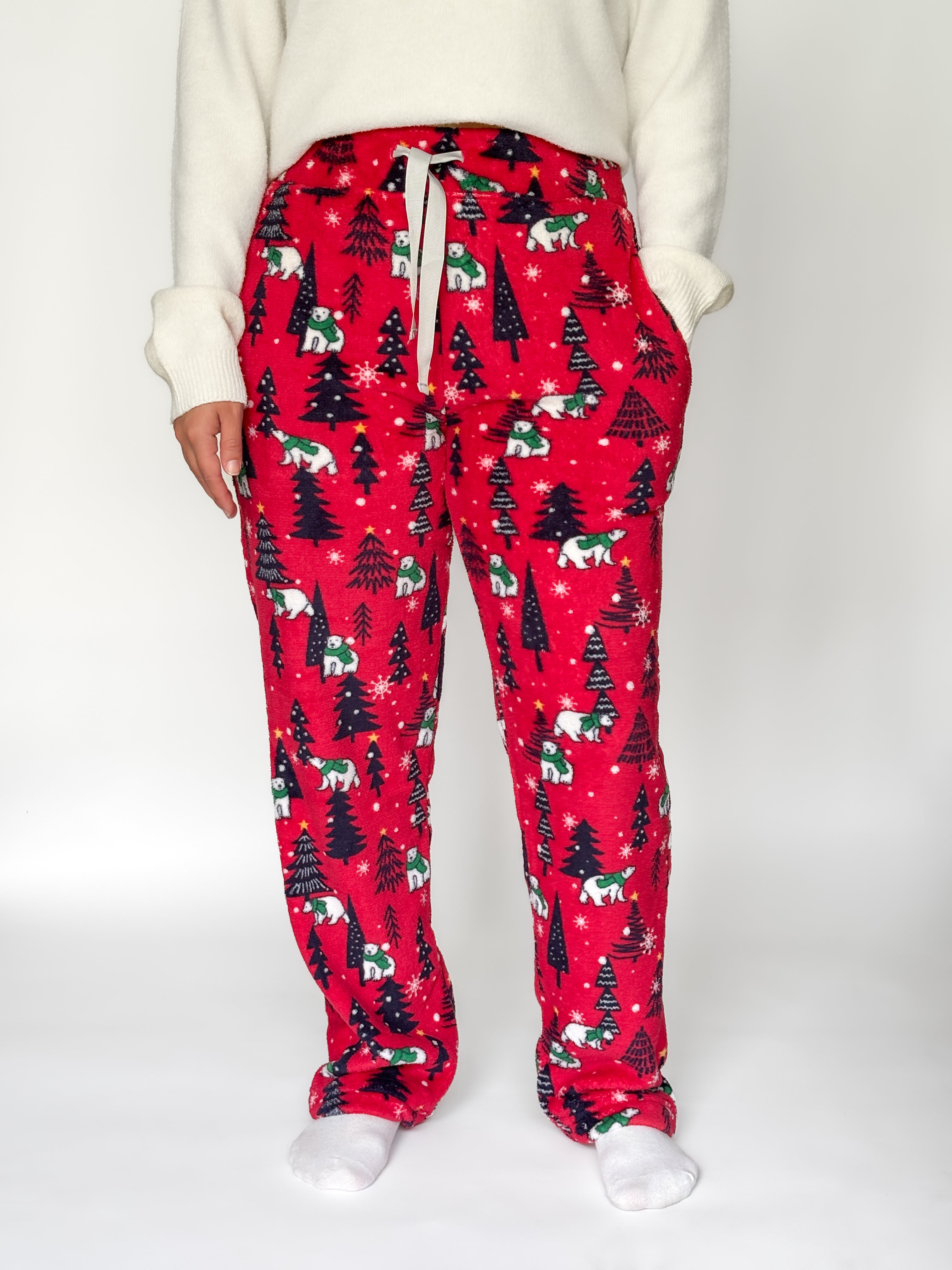 Pantalón Oso polar PJ-XMAS-RED
