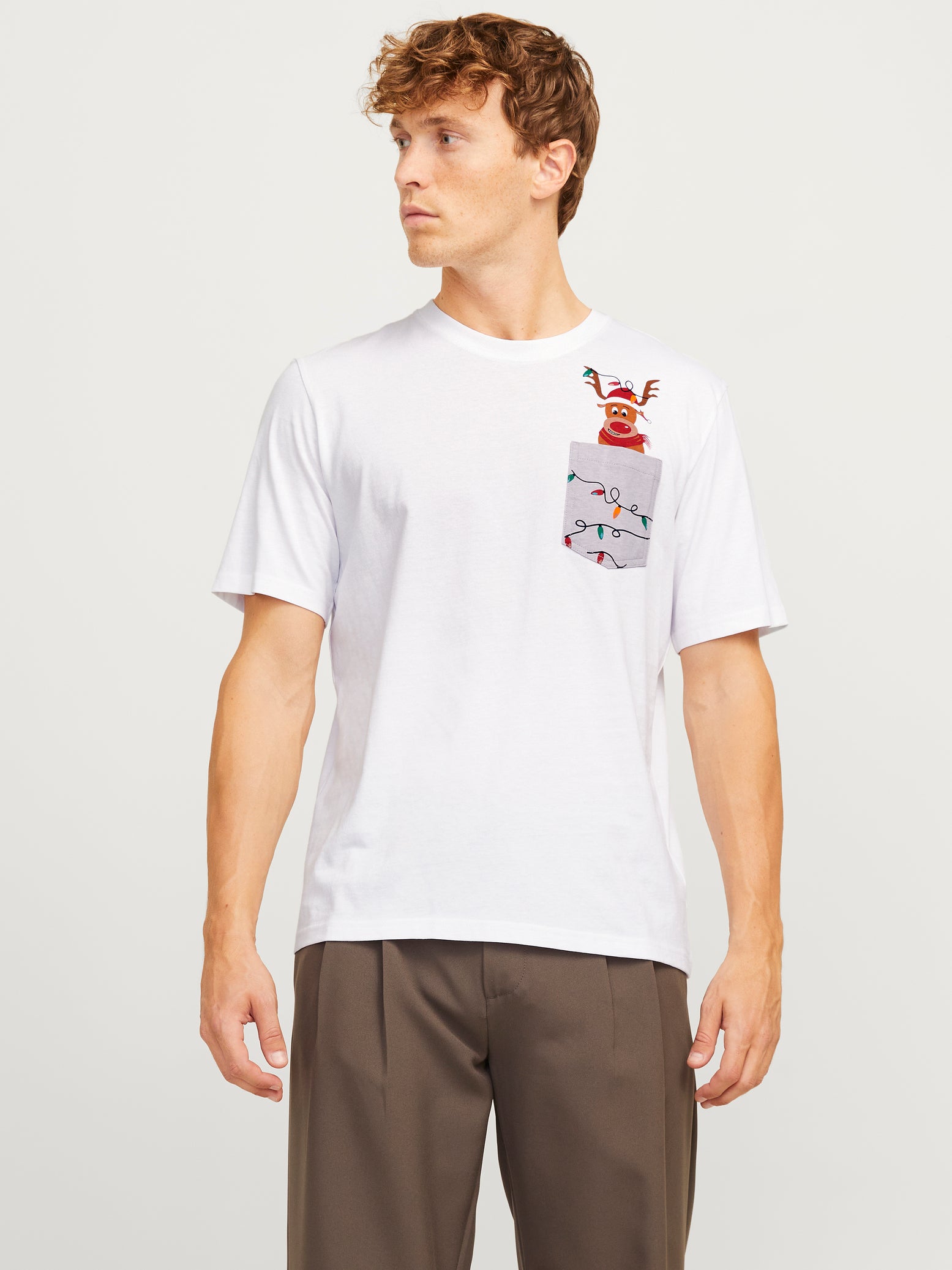 Tshirt Jack Jones Xmas Pocket II 12265352