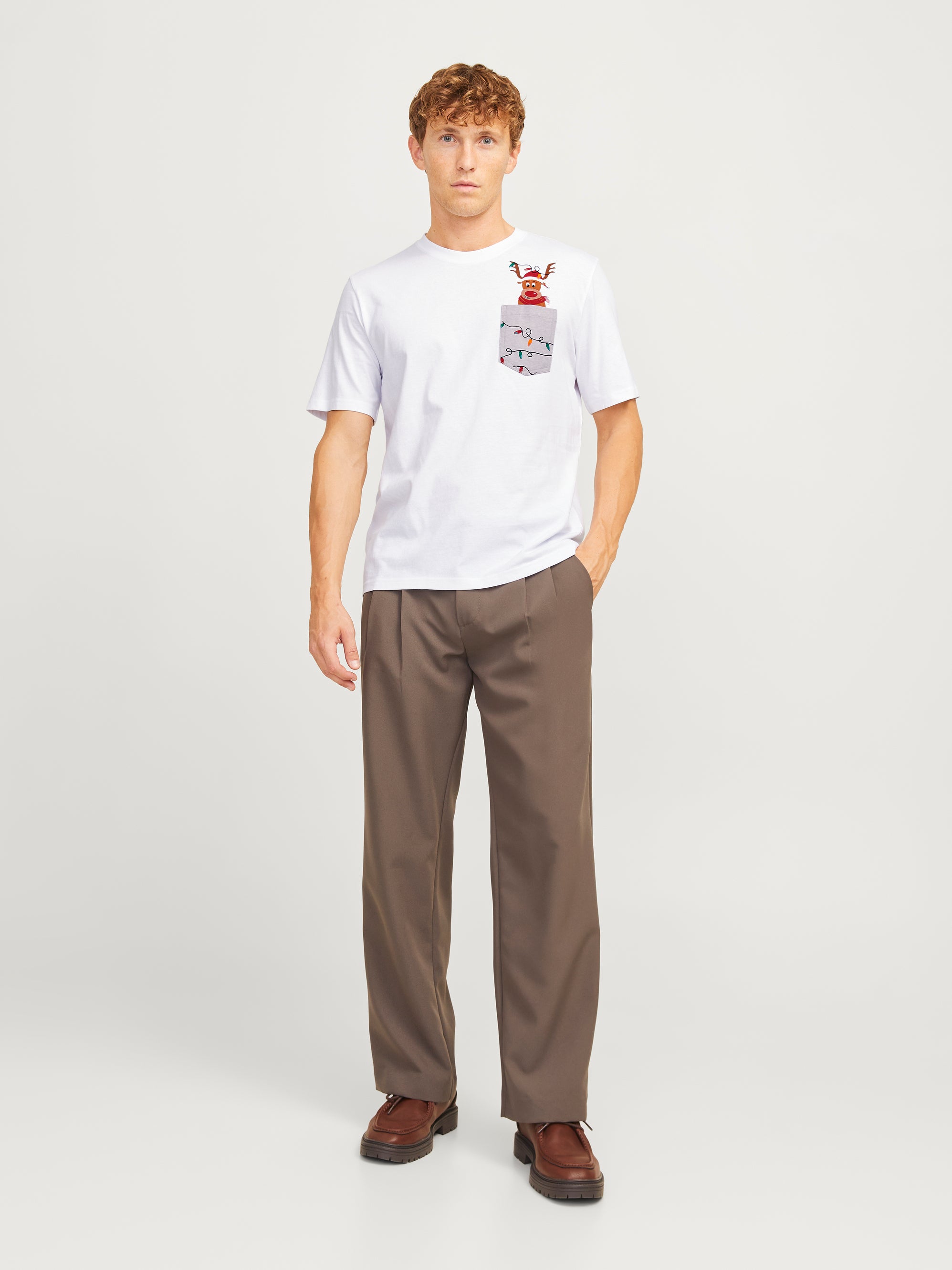 Tshirt Jack Jones Xmas Pocket II 12265352