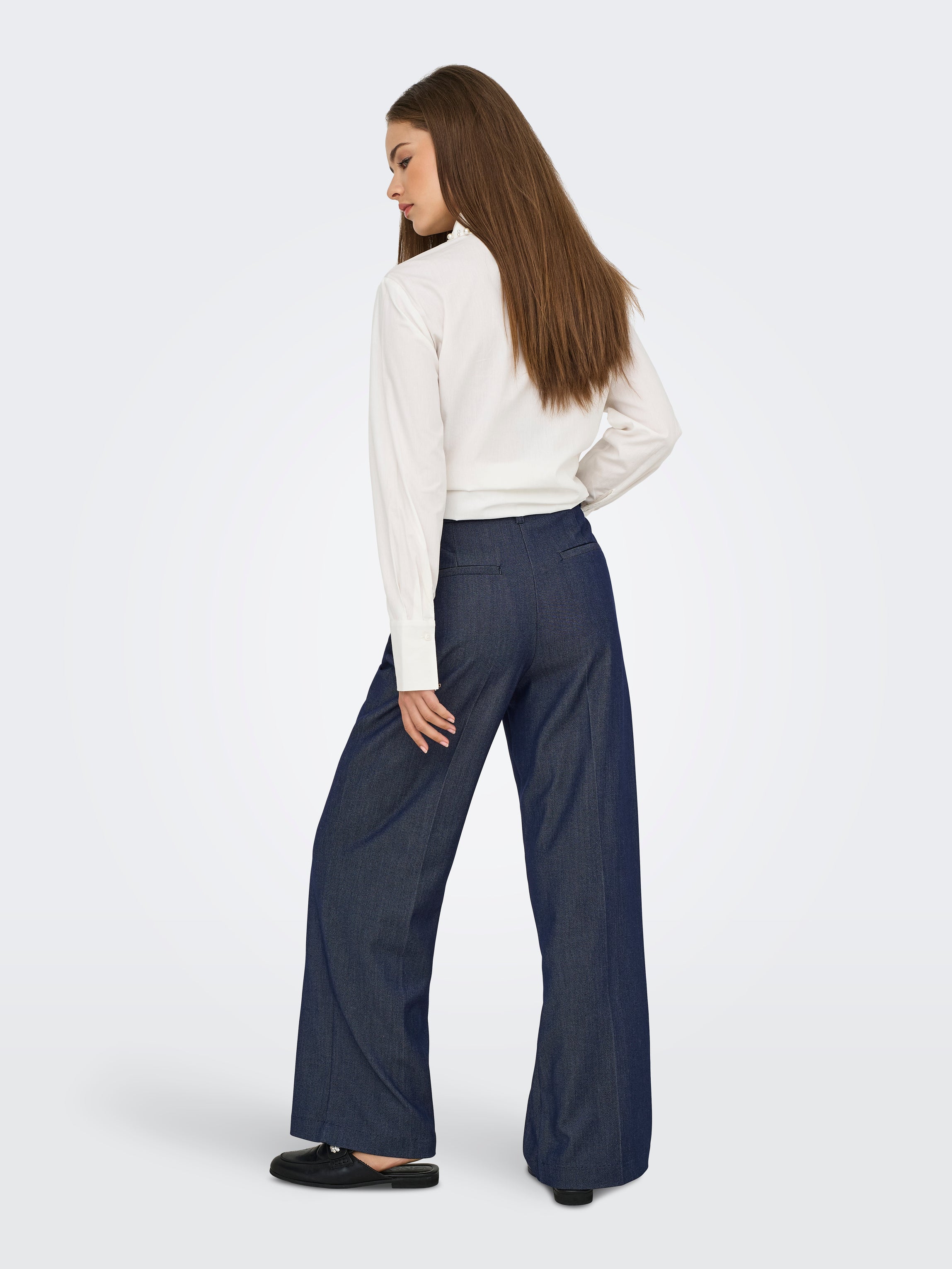 Pantalón JDY Anthony Bloom Cintura alta Largo 32 15358635