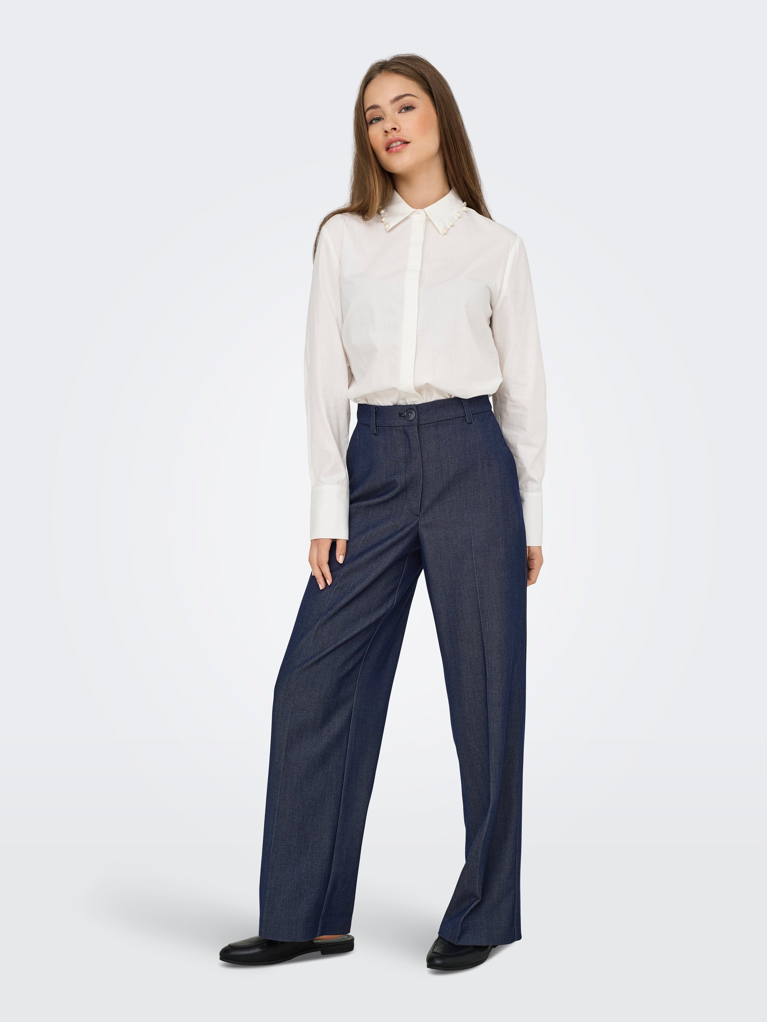 Pantalón JDY Anthony Bloom Cintura alta Largo 32 15358635