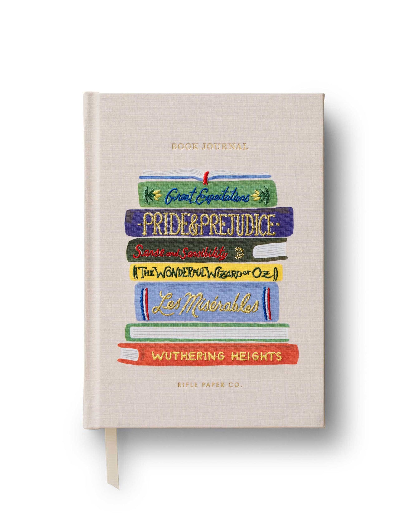 Book Club Embroidered Book Journal Rifle Paper JND001