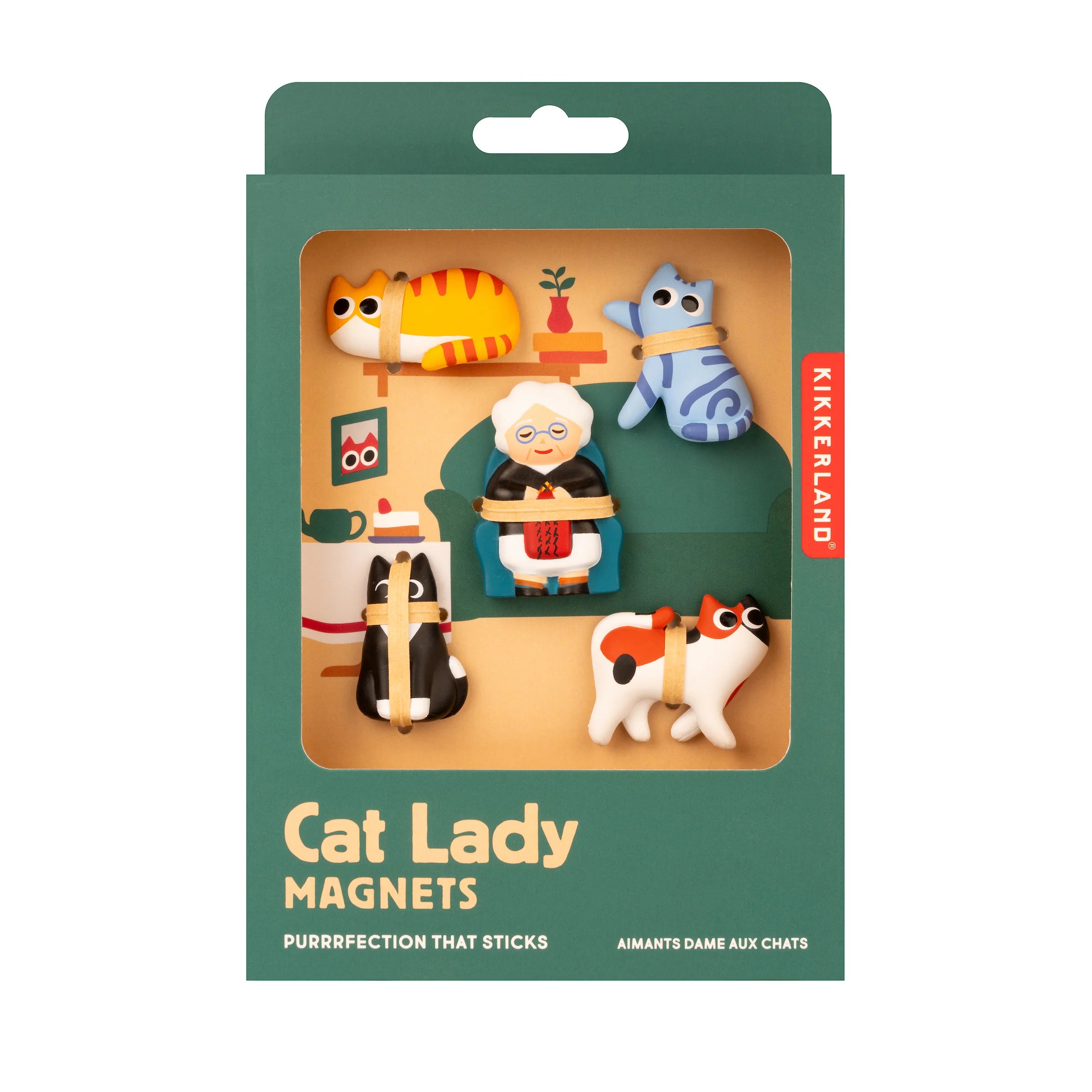 Imanes Señora de los gatos Kikkerland MG96
