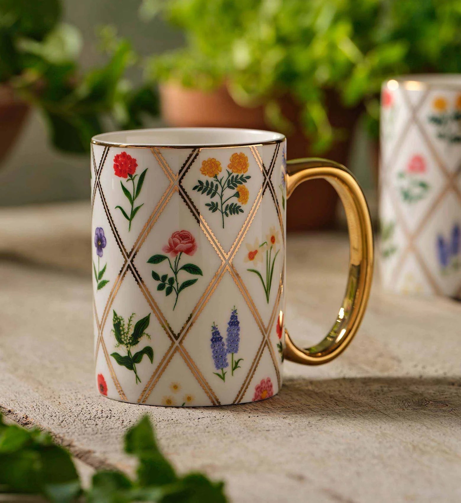 Garden Study Porcelain Mug MUG027