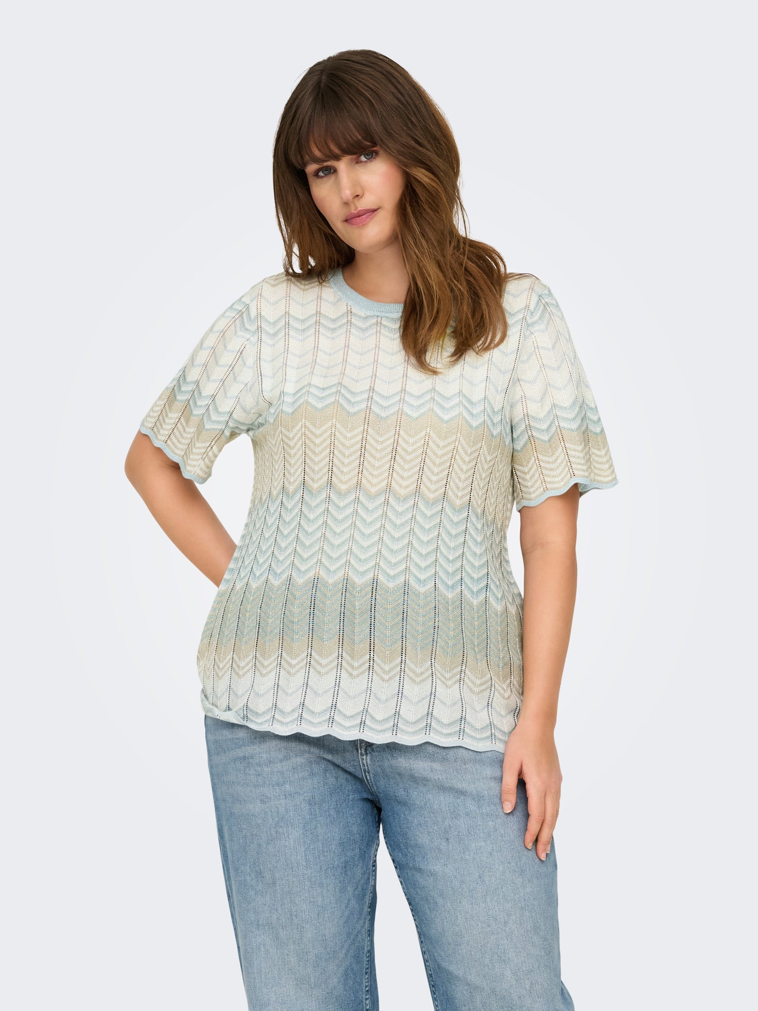 Blusa Only Carmakoma Alvira 15319011