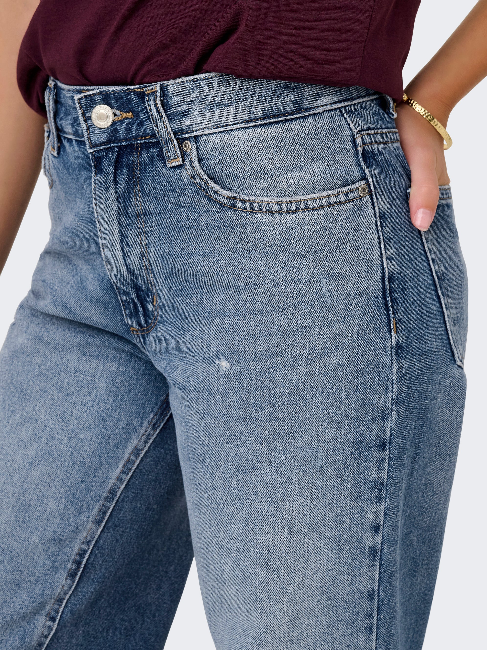 Jeans Only Ella Wide Cintura Media Largo 32 15344976