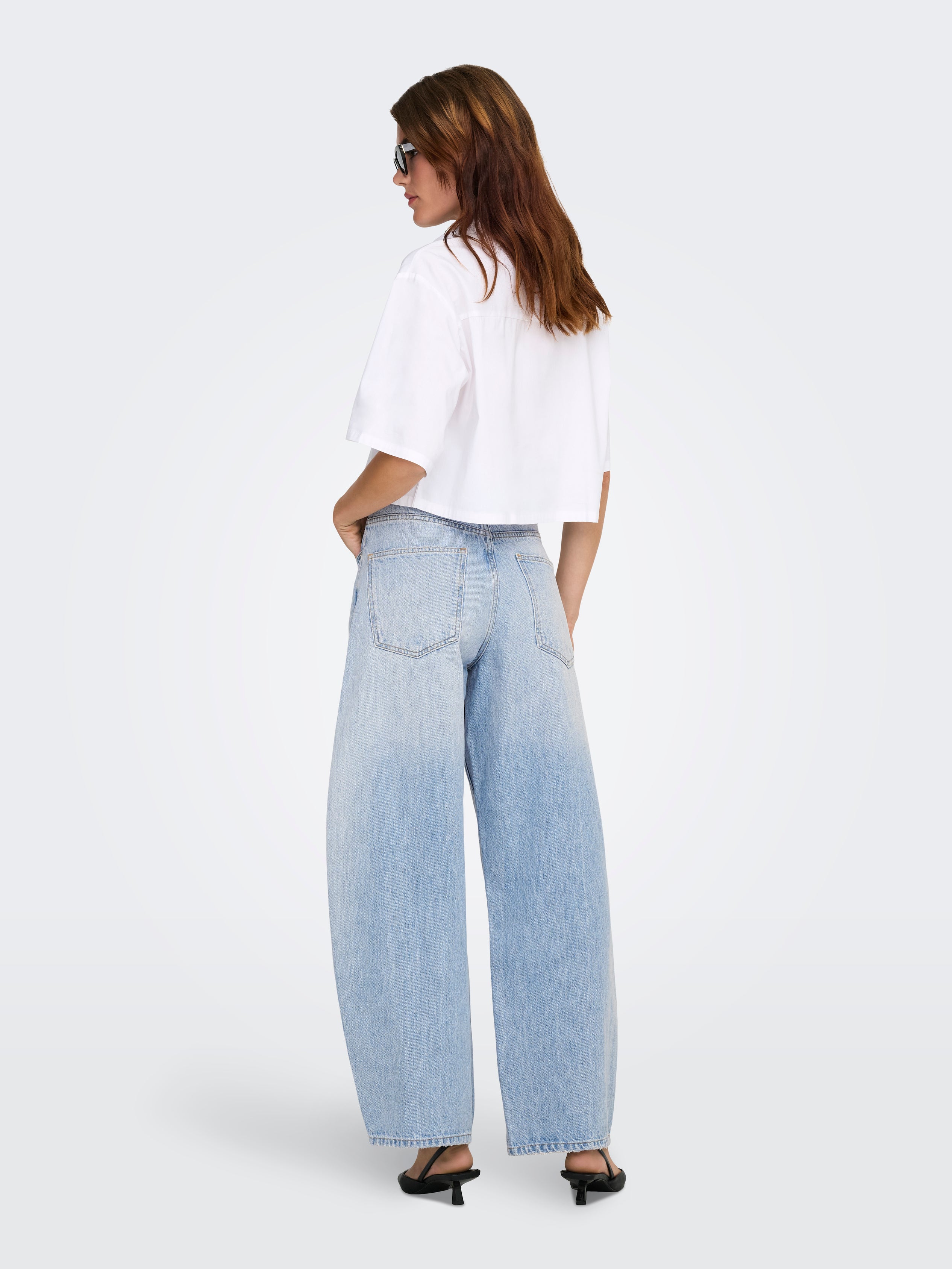 Jeans Only Taylor Barrel Cintura alta Largo 30 15349532