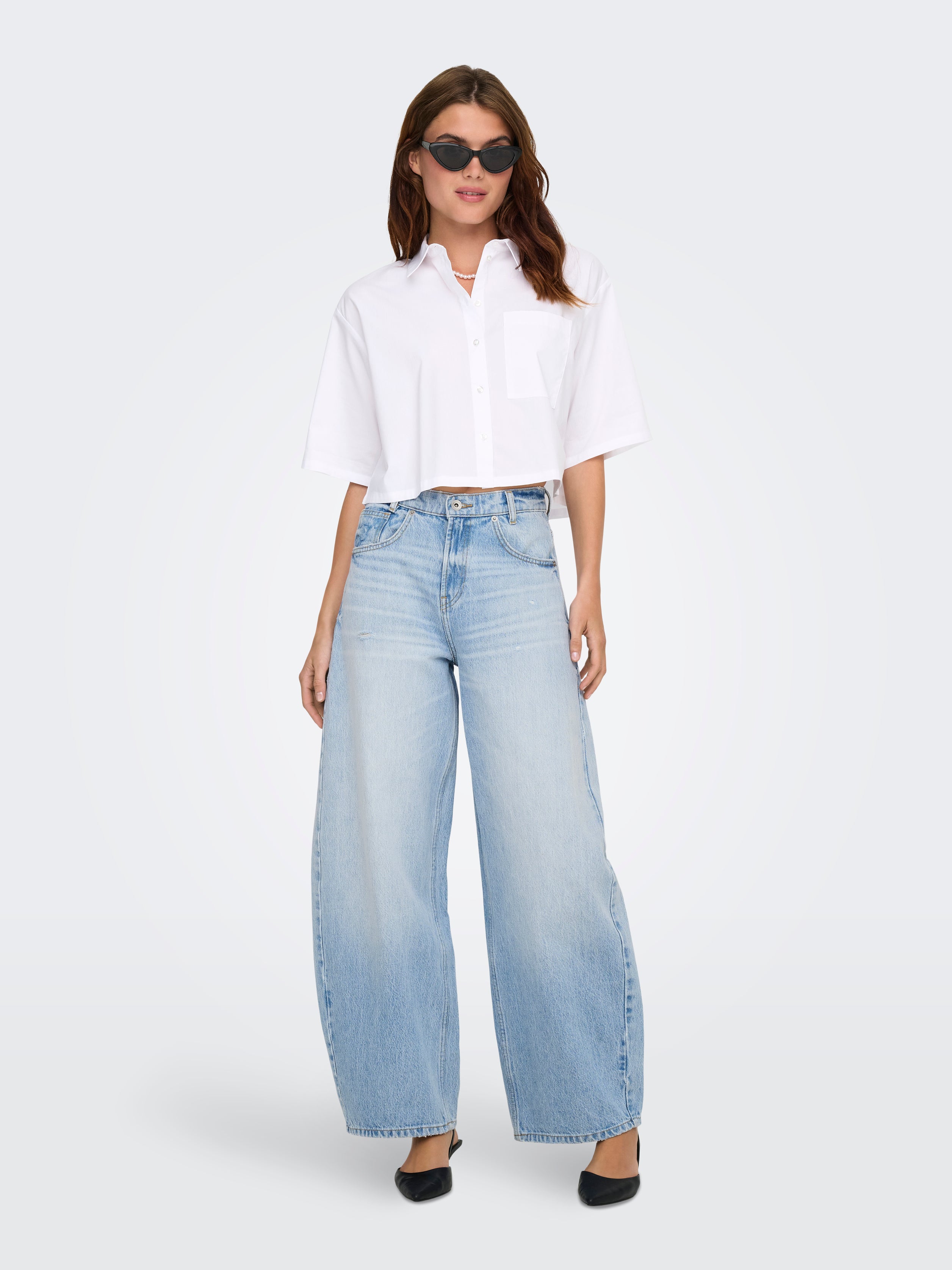 Jeans Only Taylor Barrel Cintura alta Largo 30 15349532