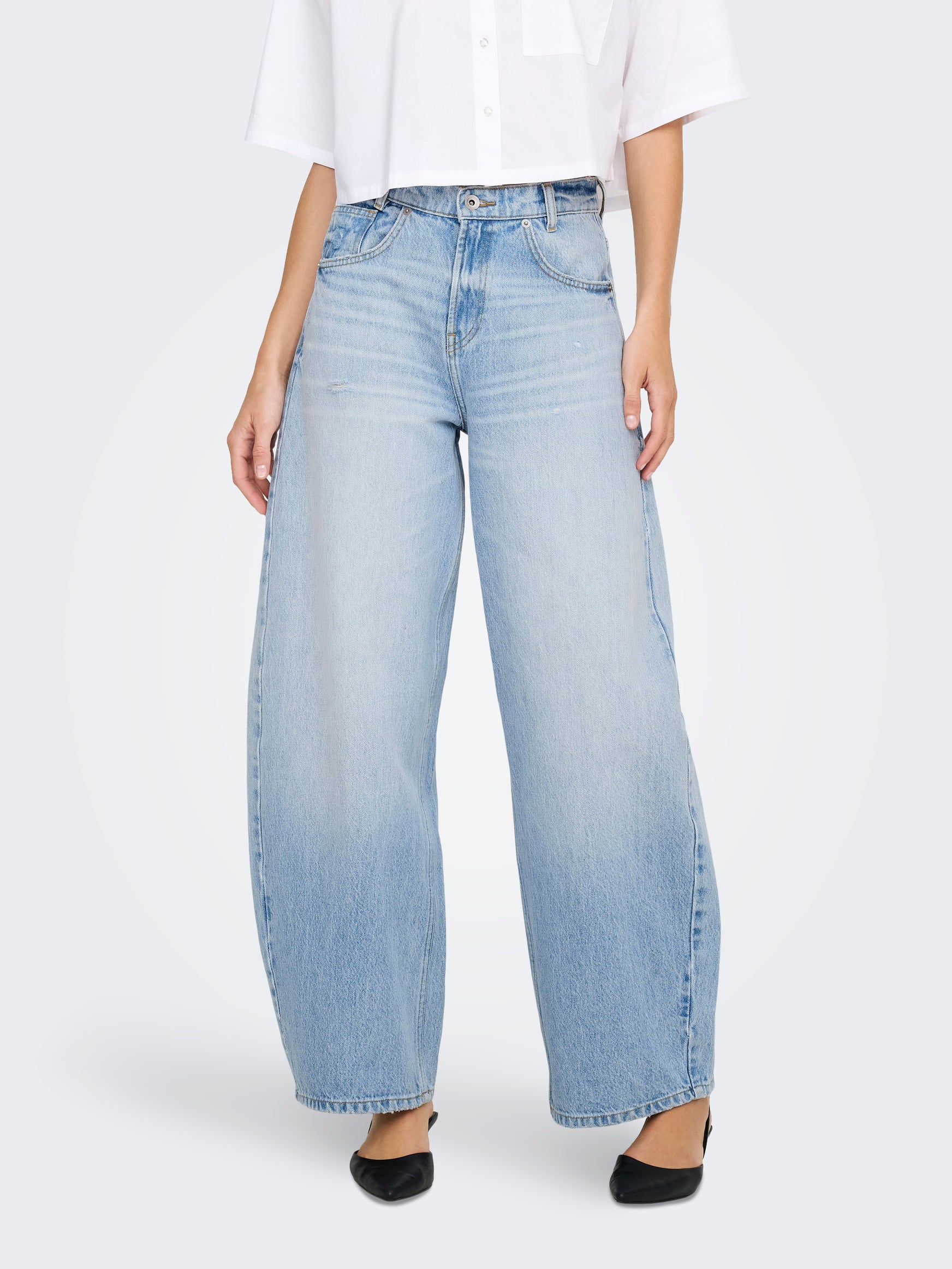 Jeans Only Taylor Barrel Cintura alta Largo 30 15349532
