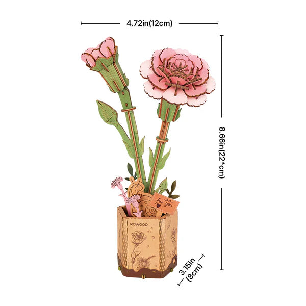 Puzzle Pink Carnation Rowood TW051