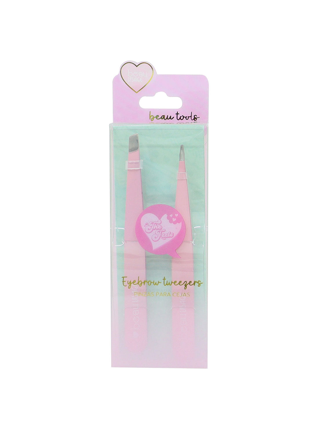 Duo de pinzas para cejas Beau Visage 2 piezas BLZ-011