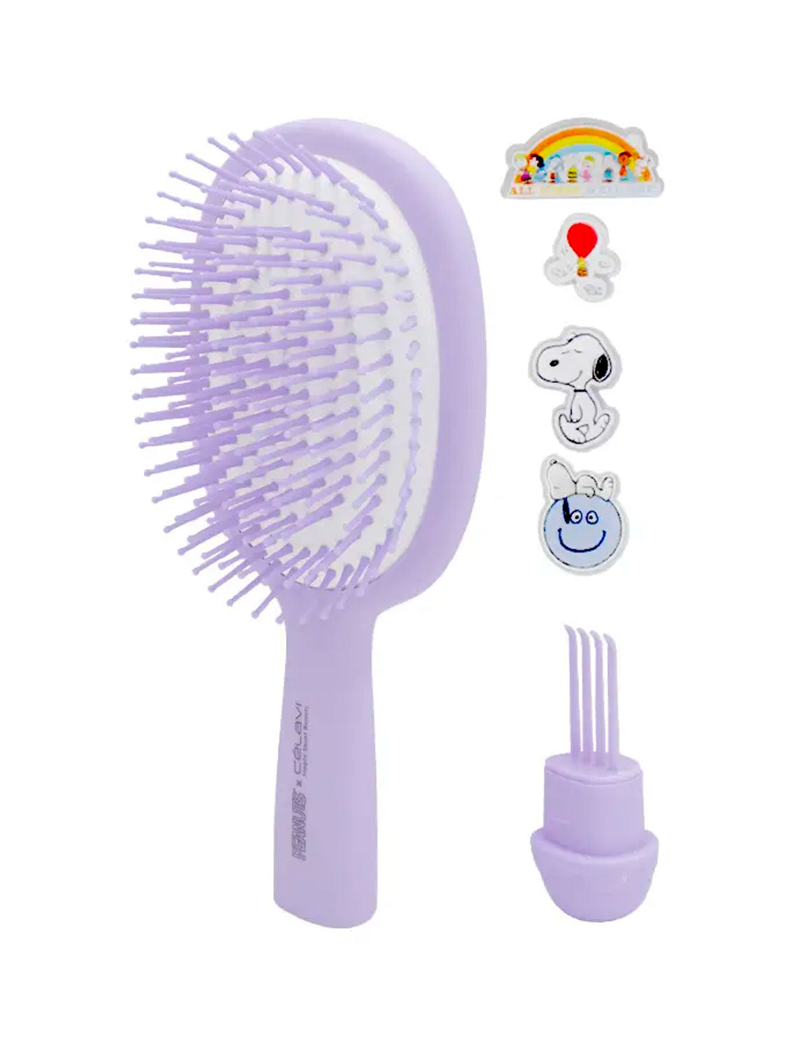 Cepillo de pelo Peanuts Everyday Charm Hair Brush Purple Celavi P46564