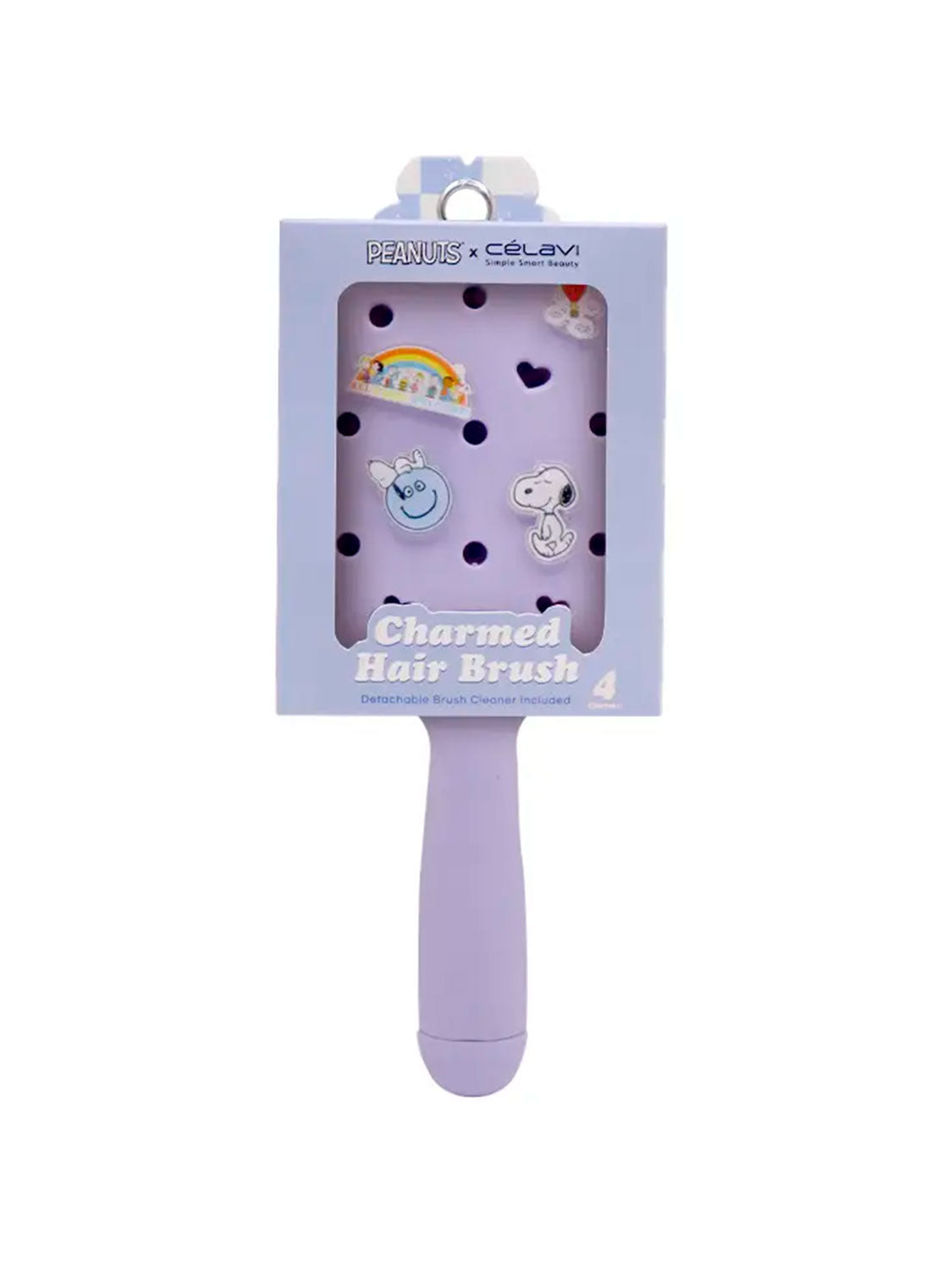 Cepillo de pelo Peanuts Everyday Charm Hair Brush Purple Celavi P46564