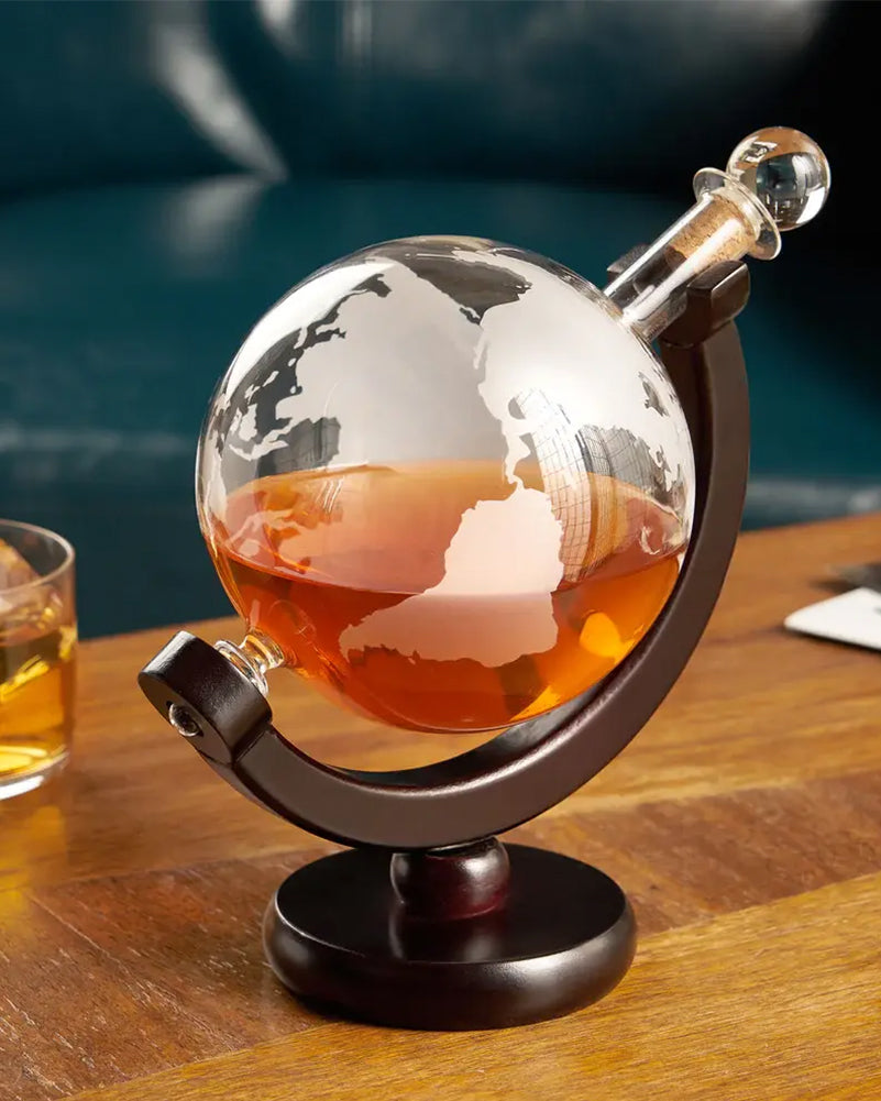 Decantador de licor diseño de globo terráqueo Viski 9038