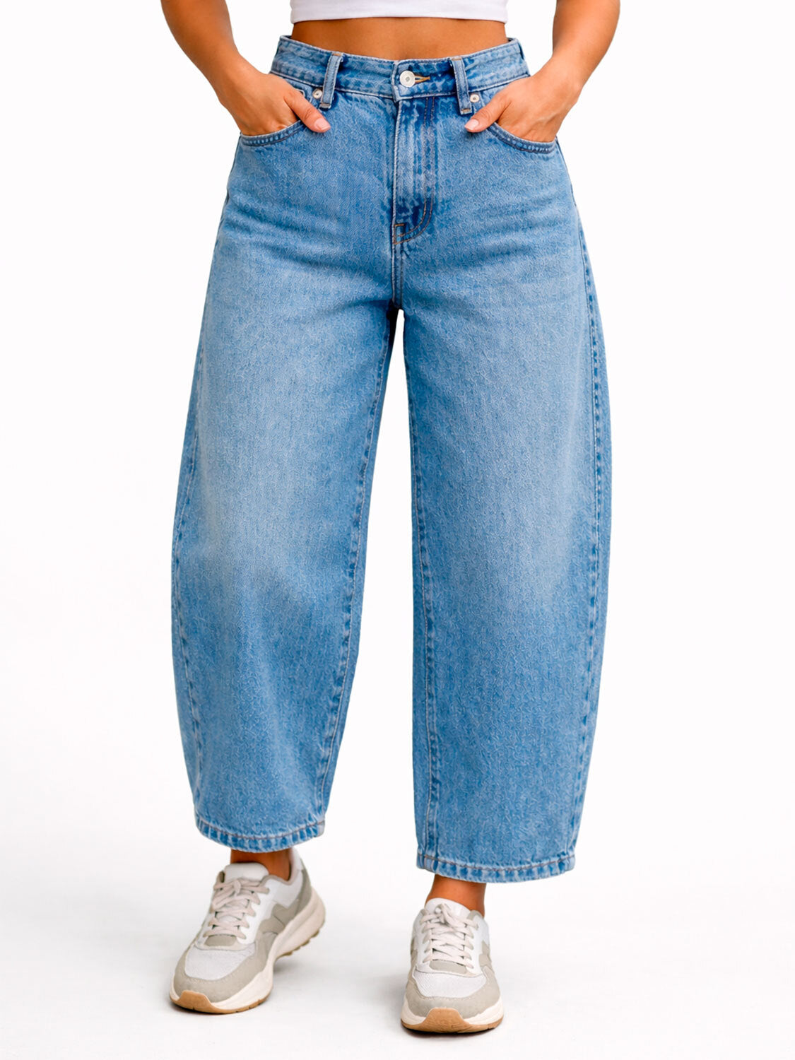 Jeans Only Taylor Barrel Cintura alta Largo 32 15367620