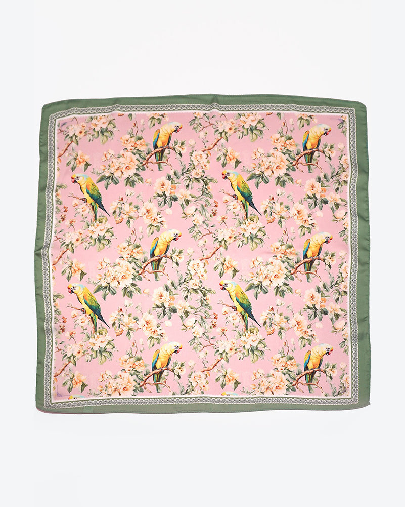 Pañuelo tipo bandana Pájaro floral 40SC641