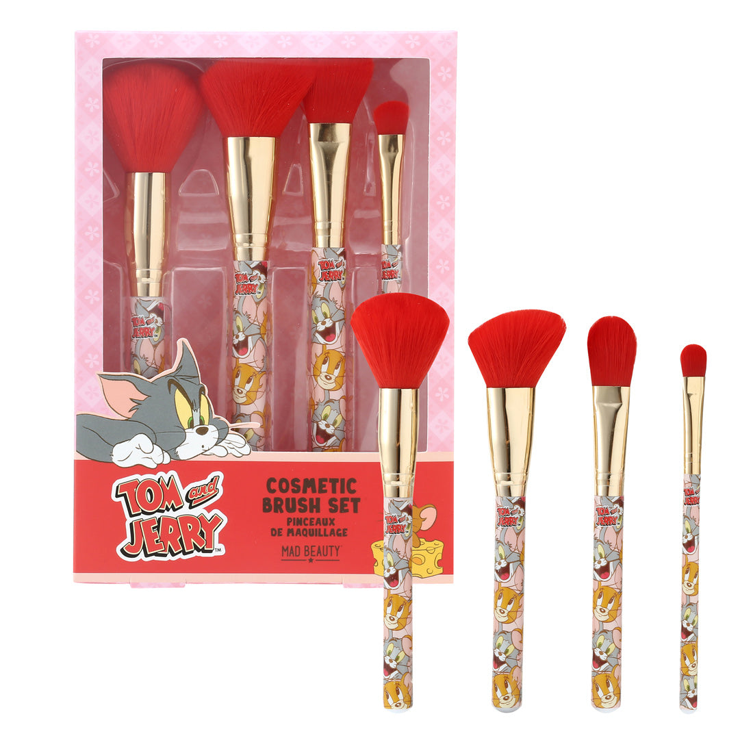 Set de brochas para maquilla Tom Jerry T&J-FG14034-6